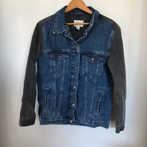 two toned jean jacket